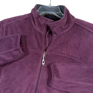 Mountain Hardwear Women's Purple Fleece Full Zip Jacket Size Large